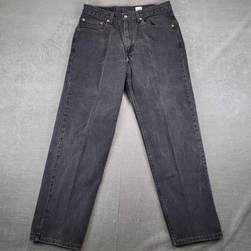 Levi's 550 Y2K Relaxed Fit Tapered Leg Jeans Mens Actual Sz 32x30‎ Faded Black